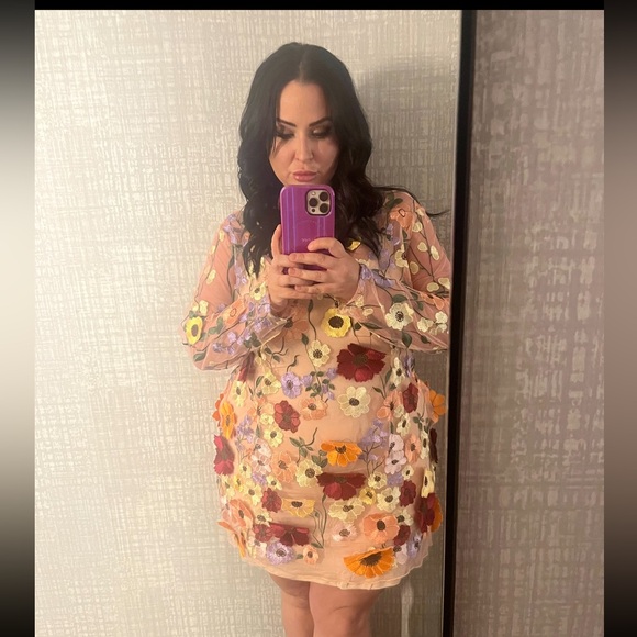 Finesse flora flower mini dress in size 2x - Picture 5 of 5